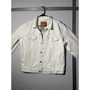 Levi’s Trucker Jacket Denim White Men’s Size Medium
